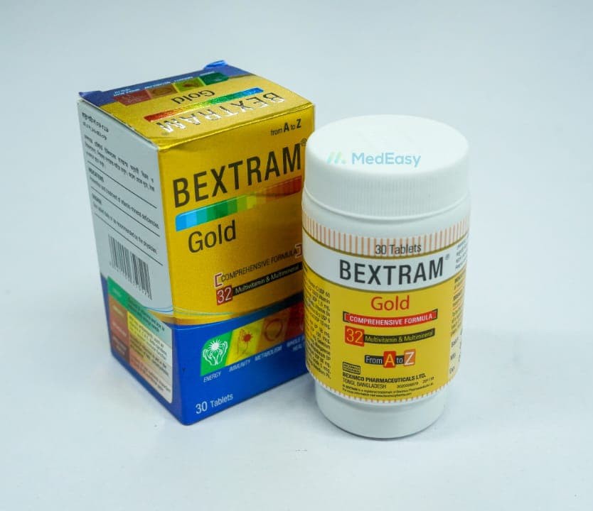 Bextram Gold Tablet Multivitamin + Multimineral A-Z gold preparation