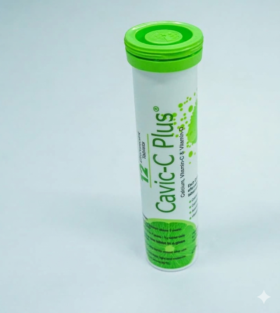 Cavic-C Plus Tablet Calcium Lactate Gluconate + Calcium Carbonate + Vitamin C + Vitamin D3