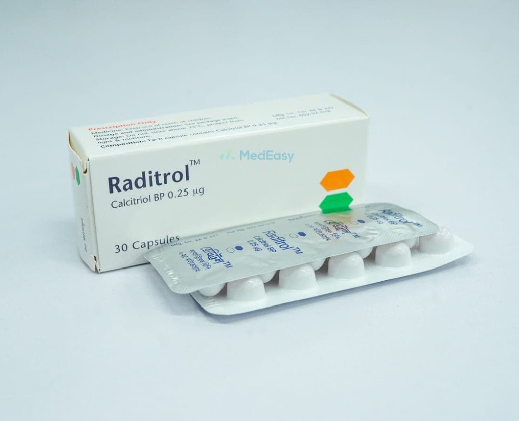 Raditrol0.25 mcg Capsule Calcitriol