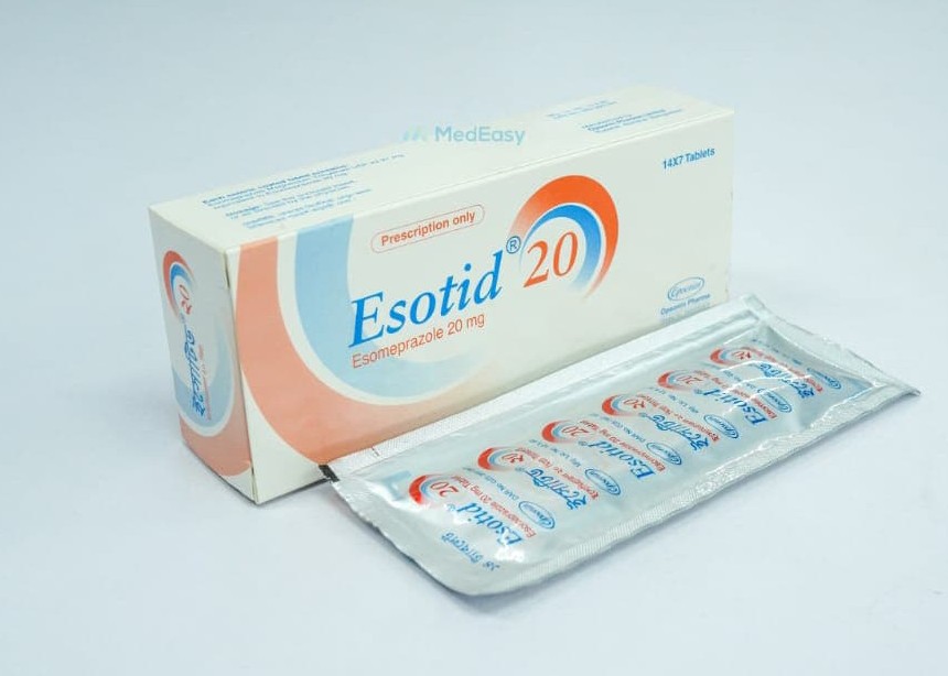 Esotid20 mg Tablet Esomeprazole Magnesium Trihydrate