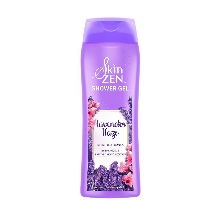 SKINZEN Lavender Haze Shower Gel 250ml with free Loofah