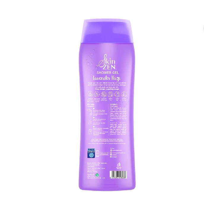 SKINZEN Lavender Haze Shower Gel 250ml with free Loofah