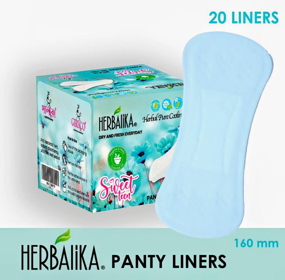 Herbalika Dry and Fresh Everyday20 Liners Sanitary Napkin Sweet Teen Panty Liners
