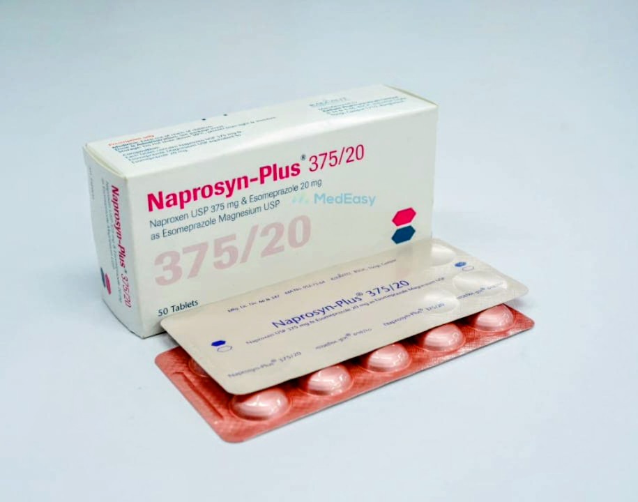 Naprosyn Plus375 mg+20 mg Tablet Naproxen Sodium + Esomeprazole