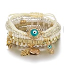 Lucky eye charm bohemian style multilayer handmade bead bracelets for women ópcs set bead bracelet layer bracelet