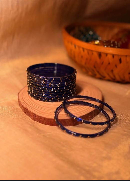 Raindrop Glass Bangle Set (Luxury)