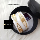 City Gold/ Gold Plated White & Rose Gold Color Laser Cut Bangles For Women Direct Factory Sale (Imported) M-CT70630- 2 Pieces Top Quality Color – Express