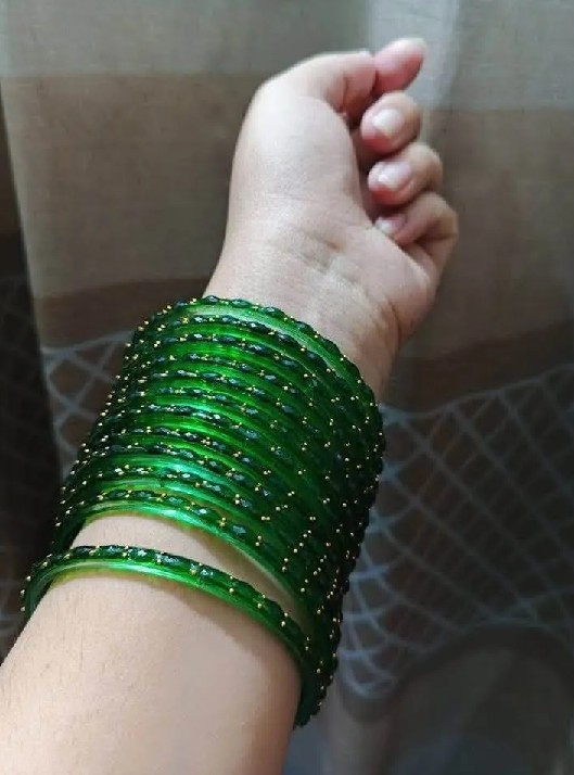 Raindrop Glass Bangle Set (Luxury)