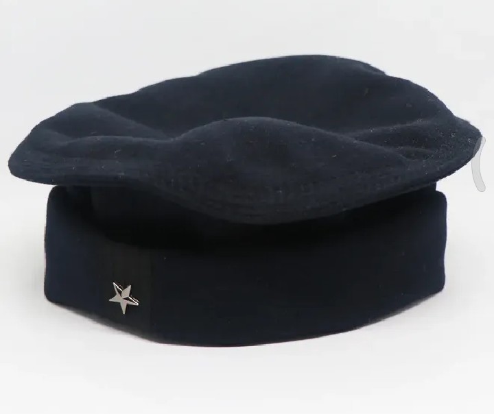 Black, Navy Blue And Grey Wholesale Wool Spandex Steel Star Afghani Star Pakol Cap/Tupi For Men (Free Size)