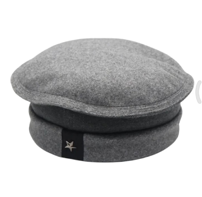 Black, Navy Blue And Grey Wholesale Wool Spandex Steel Star Afghani Star Pakol Cap/Tupi For Men (Free Size)