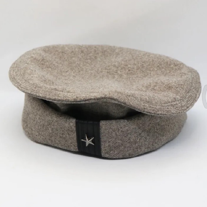 Black, Navy Blue And Grey Wholesale Wool Spandex Steel Star Afghani Star Pakol Cap/Tupi For Men (Free Size)