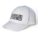Premium Quality Islamic Dawah Cap For Men -Kalima Print (White & Black) Dawah Cap Free Size