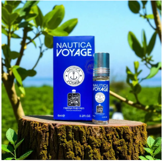 Nautica Voyage Inspired Men’s Attar 6ml Roll-On Elegant Fresh Fragrance Ator Oil Masculine Long Lasting Perfume Oil Fresh & Sporty Scent