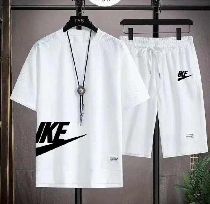White Printed Exclusive Summer Combo T-Shirt & Pant