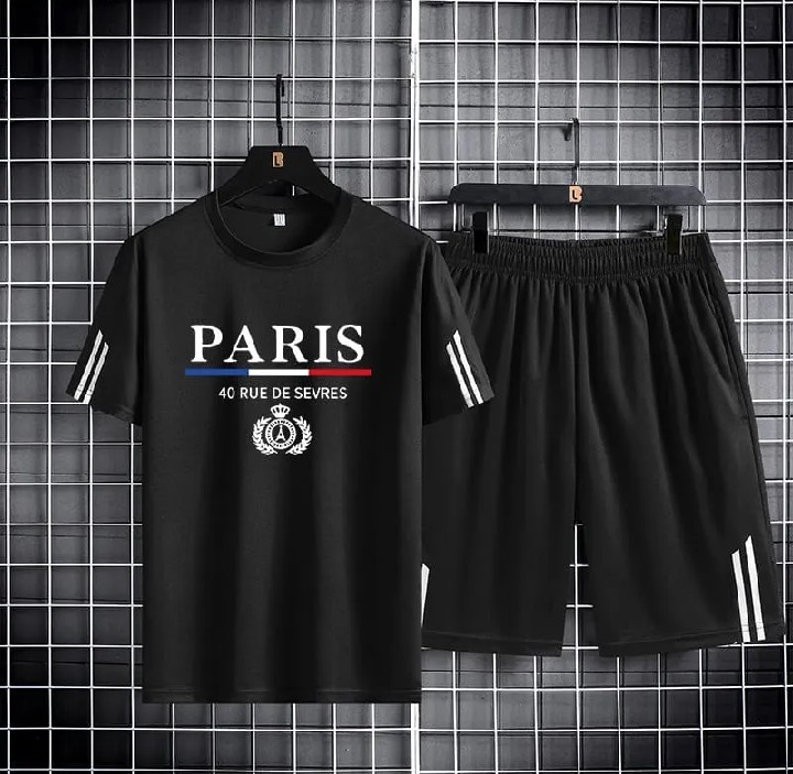 Black Printed Exclusive Summer Combo T-Shirt & Pant