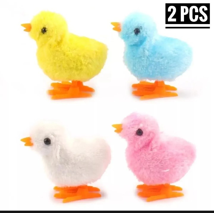 2 Pcs) Chicken Clockwork Toys - Moving Chickens for Kids, Fun Playset
