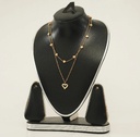 Korean Double Layer Heart Necklace Shiny Bling Zircon For Women Clavicle Chain Elegant Charm Wedding Pendant Choker Jewelry Gift - Necklace For Girls