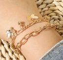 Butterfly Bracelet Woman Layered Girl Bracelets Tassel Fashion Clavicle Chain Lady Party Gold Color European Zinc Alloy Collare | Gold