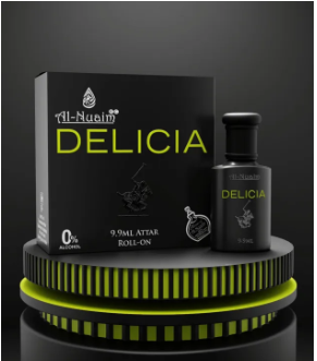 Polo Delicia Al-Nuaim Attar Roll On Non Alcoholic Long Lasting Perfume (Premium Series) 9.9Ml - Ator