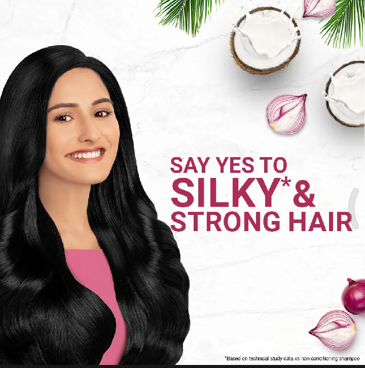 Parachute Naturale Advanced Hair Fall Control Shampoo with Onion & Coconut Milk For Strong & Thick Hair Reduces Hair Fall Paraben Free, 100% Vegan All Hair Types 160 ml