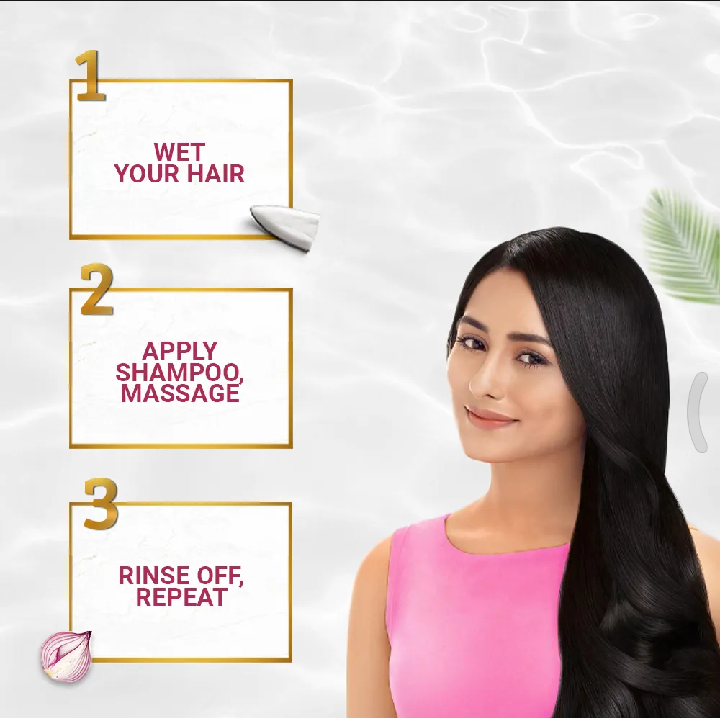 Parachute Naturale Advanced Hair Fall Control Shampoo with Onion & Coconut Milk For Strong & Thick Hair Reduces Hair Fall Paraben Free, 100% Vegan All Hair Types 160 ml