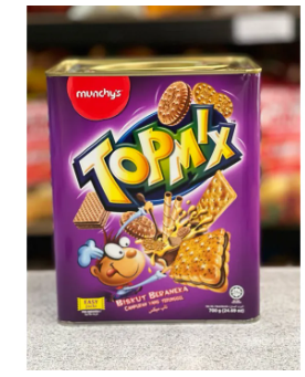 Munchy’s Topmix Biscuit (Tin)- 700gm product of Malaysia Malaysia