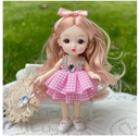 【Best Price Guaranteed】 Home Decoration 16 Cm Big Eyes Princess BJD Doll Movabl 13 Joints 16cm Bjd Doll Fine Clothes Safe Plastic 13 Movable Joints Mini Girl Girls Gifts