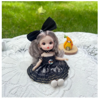【Best Price Guaranteed】 Home Decoration 16 Cm Big Eyes Princess BJD Doll Movabl 13 Joints 16cm Bjd Doll Fine Clothes Safe Plastic 13 Movable Joints Mini Girl Girls Gifts