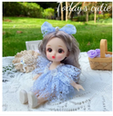 【Best Price Guaranteed】 Home Decoration 16 Cm Big Eyes Princess BJD Doll Movabl 13 Joints 16cm Bjd Doll Fine Clothes Safe Plastic 13 Movable Joints Mini Girl Girls Gifts