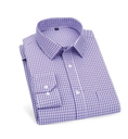 Men's Formal Check Shirts Fashionable Long Sleeve Shirts