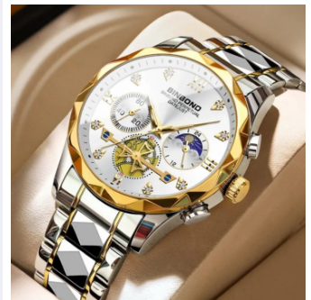 BINBOND 1236 Men's Classic Style Quartz Luminous Watch For Men