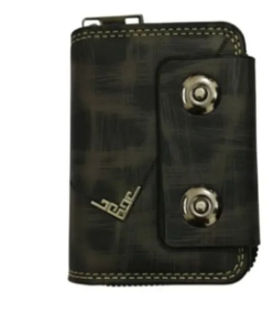 Men's Premium Leather Wallet - Double Button Accordion Design with Multi-Slot Card Holder for Credit, Debit & Cash | Stylish, Durable Money Bag for Everyday Use by carryfusion