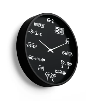 Mathematical Equation Wall Clock