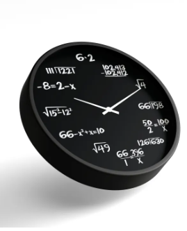 Mathematical Equation Wall Clock