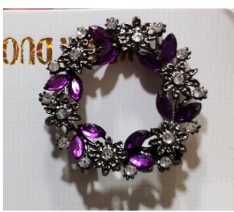 Hijab Pin Rhinestone Flower Brooch Best Qualityfull Fashionable Jewelry Party Gift for girls and women 01 pcs