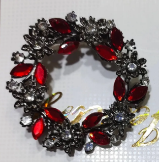 Hijab Pin Rhinestone Flower Brooch Best Qualityfull Fashionable Jewelry Party Gift for girls and women 01 pcs