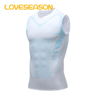 【Exclusive Online Deals】 Men Belly Shaping Vest Men's Slim Fit Quick-drying Compression Tank Top for Gym Running Basketball High Elasticity O Neck Sleeveless Sport Vest Abs Sculpting Tank Top