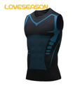 【Exclusive Online Deals】 Men Belly Shaping Vest Men's Slim Fit Quick-drying Compression Tank Top for Gym Running Basketball High Elasticity O Neck Sleeveless Sport Vest Abs Sculpting Tank Top