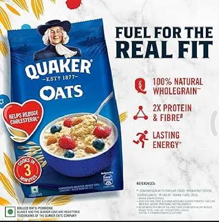 Quaker oats 1kg packet Indian