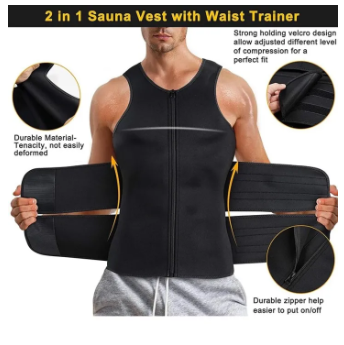 Waist Trainer Slim Corset Back Waist Support Belt Men Back Brace Belt Fajas Lumbares Ortopedicas Protection Spine Support Vest-Free Size