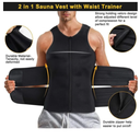 Waist Trainer Slim Corset Back Waist Support Belt Men Back Brace Belt Fajas Lumbares Ortopedicas Protection Spine Support Vest-Free Size
