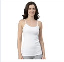 White Cotton Tank Top Camisole for Women - All Season