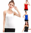 3 Pieces Multicolor Combo Ladies Comfortable Cotton Tank Tops
