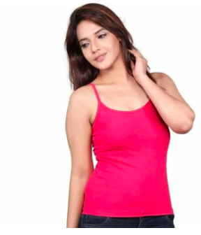 3 Pieces Multicolor Combo Ladies Comfortable Cotton Tank Tops