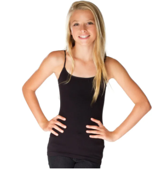White & Black Cotton Camisole Slip with Adjustable Straps - Multicolor Pic