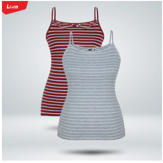 Women's Round Neck Cotton Tank Top From Levin