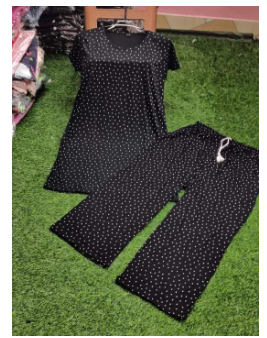 Cotton T-Shirt & Palazzo Set for Women - Comfortable Combo Pack-One Size