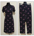 Long Tshirt with Palazzo Set for Women Multicolor Random Design Cotton-Color Family Multicolor