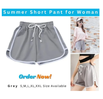 Korean Style Summer Casual Shorts For Woman Stretch Elastic Waist Booty Short Pant