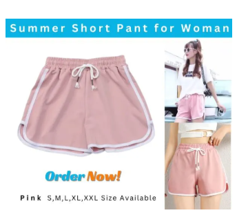 Korean Style Summer Casual Shorts For Woman Stretch Elastic Waist Booty Short Pant